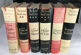 Winston S.  Churchill - The Second World War Full Set Of Six U.  S.  Editions (bomc)