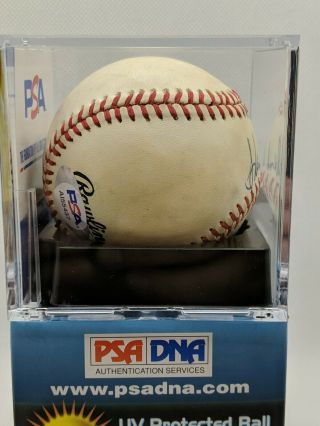 Hank Aaron Autographed Baseball PSA DNA Authentication Certificate Auto 3