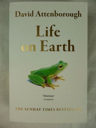 Signed David Attenborough Life On Earth Bookplated Paperback Nature Gift