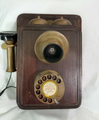Vintage Phone Siemens Brothers & Co.  Ltd Lindon Early 20th Century Wall Mounted