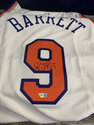 RJ Barrett York Knicks Autographed White Nike Swingman Jersey (Fanatics) 4