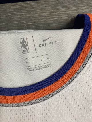 RJ Barrett York Knicks Autographed White Nike Swingman Jersey (Fanatics) 5