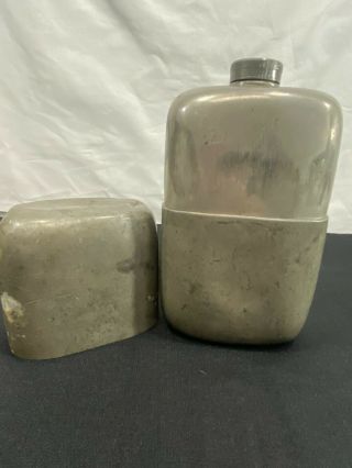 Vintage Huge James Dixon & Sons Sheffield Flask 1250ml Made In England Usable