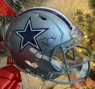 Dak Prescott Signed Full Size Authentic Helmet Dallas Cowboys Beckett.