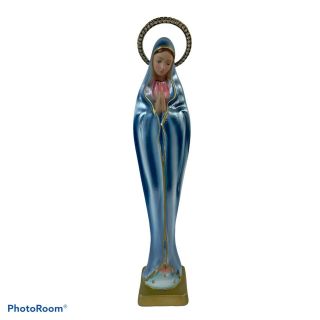 Vintage Columbia Statuary Virgin Mary Chalkware Religious Statue