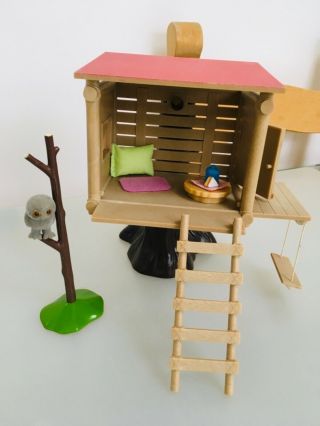 Sylvanian Families Calico Critters Vintage Tree House Den With Owl