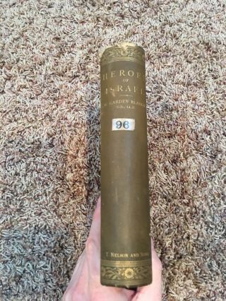 Antique Book Heroes of Israel by William Garden Blaikie (English) Hardcover 2