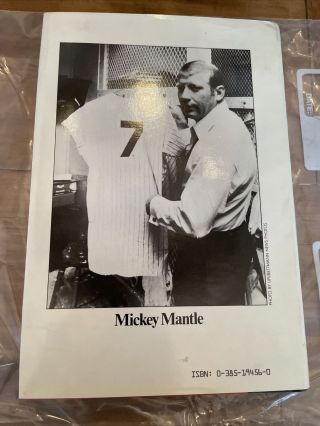 Mickey Mantle Autographed ' The Mick ' 1st Edition Hardback Cover Book 4