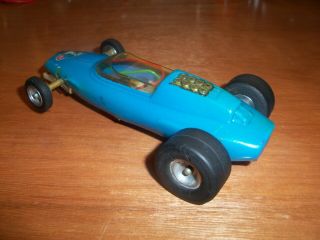 1960 ' S VINTAGE 1/24 LOTUS GP SLOT CAR_PACTRA CHASSIS_WILDCAT &_SEE THE MOTOR RUN 3