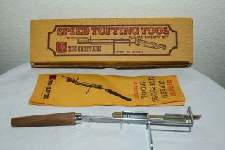 Vintage Speed Tufting Tool Rug & Tapestry Set Rug Crafters 95 Complete Euc