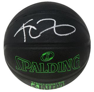 Kevin Garnett Celtics Signed Spalding Phantom Black Nba Basketball - Ss