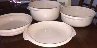 Vintage Tupperware 4 Piece Stack Microwave Cooker Set 21928 21938 2210a 2196a