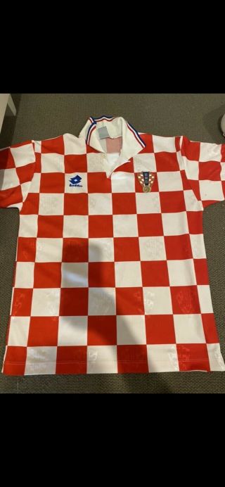 Hns Croatia Soccer Jersey Vintage 90s