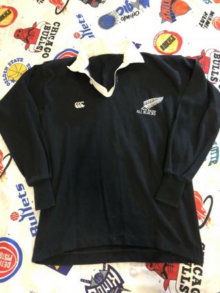 Vintage 90s Zealand All Blacks Rugby Union Jersey