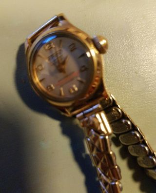 Le Phare 21 Jewels Vintage Wristwatch Rolled Gold Bracelet Antique
