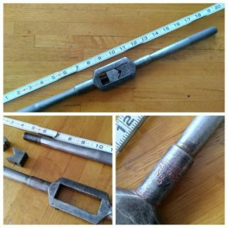 Vintage Gtd Greenfield No.  7 Machinist Tap & Die Handle Wrench Made In Usa