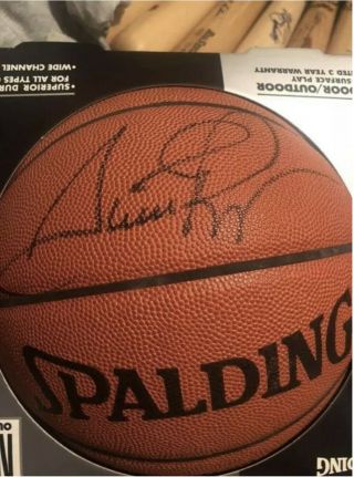 Scottie Pippen Bulls Hof Signed Autographed Official Nba Basketball Jsa