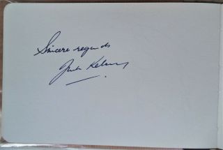 Jack Kelsey Arsenal & Wales 1954 - 62 Vintage Ink Football Autograph