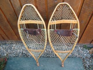 Vintage Snowshoes 32 " Long X 12 " Wide Great For Decoration