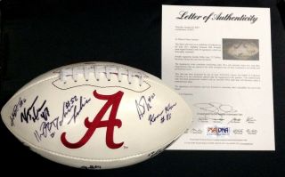 2012 Alabama Crimson Tide Team Signed Football Psa/dna Loa Eddie Lacy S12872