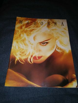Vintage Madonna 1990 Blond Ambition Tour Concert Program Tour Book Program