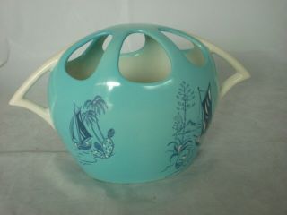 Royal Winton England " Caribbean " Funky Seaside Jamaica Design Vase Vintage Retro