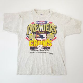 Adelaide Crows Vintage Afl Back 2 Back Premiers Tshirt Size S Small 1997 1998