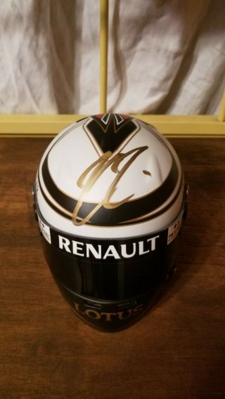 Kimi Raikkonen Hand Signed F1 1/2 Scale Helmet 2013 Lotus