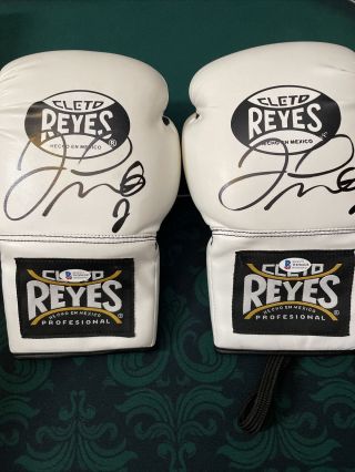 Floyd Mayweather Jr Signed Autographed Pair Boxing Gloves Beckett Cleto Reyes