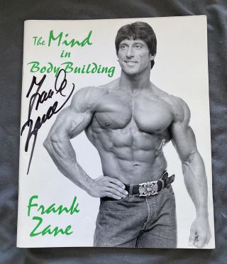 Vintage Bodybuilding Books The Mind In Bodybuilding By Frank Zane Autographed