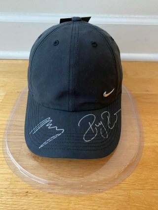 Roger Federer And Andy Murray Signed Autographed Hat Wimbledon
