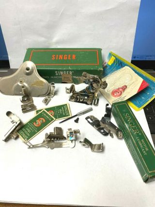 Vintage Singer Featherweight 221 Sewing Machine Attachments