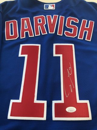 YU DARVISH Signed AUTO Authentic Chicago Cubs Blue Baseball Jersey JSA 1/1 2