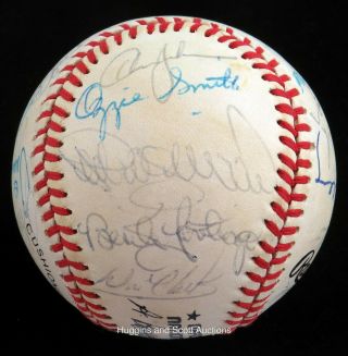 1989 Mlb N.  L.  All - Star Team Signed Ball 26 Autographs - Beckett Loa - 6 Hof Game