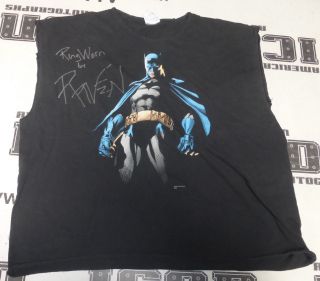 Raven Signed Ring Worn Batman Shirt Psa/dna Autograph Wwe Wcw Ecw Tna