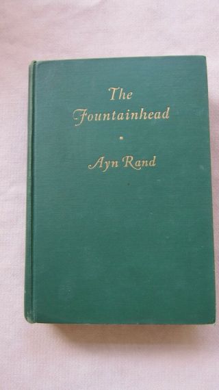 Old Book The Fountainhead By Ayn Rand 1943 1st Ed.  Gc