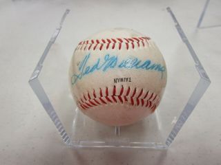Ted Williams Signed Red Sox Baseball Psa/dna Sticker 12