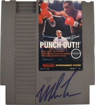 Iron Mike Tyson Autographed Signed Nintendo Punch Out Video Game Asi Proof