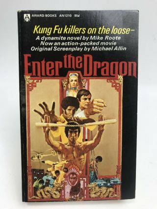 Enter The Dragon Mike Roote Award Movie Tie - In 1st Printing