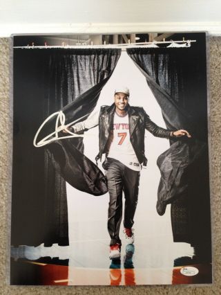 Carmelo Anthony Signed Autograph 11x14 Photograph Ny Knicks Nba Usa Jsa