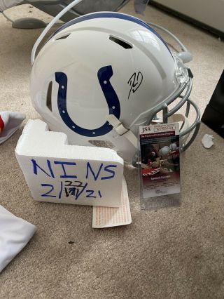 Psa/dna Colts 53 Darius Leonard Signed Autographed Authentic Football Helmet
