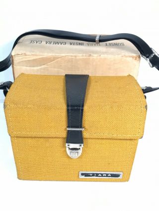 Vintage Sunset Tiara Polaroid Camera Bag Hard Case With Shoulder Strap