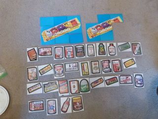 Vintage 1974 Series 7 Wacky Packages Puzzle Checklist Cards Missing 1 Brown Back