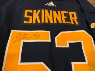 Jeff Skinner Signed Autograph Buffalo Sabres Nhl Jersey Adidas Pro Authentic Jsa