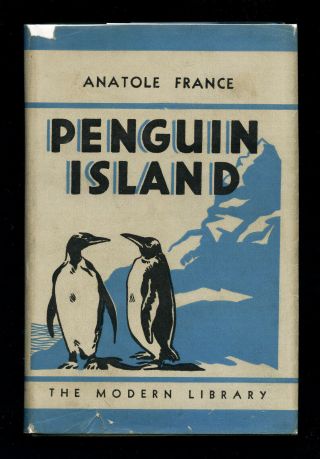 France,  Penguin Island,  Flex,  Dj,  First Modern Library Edition,  1933