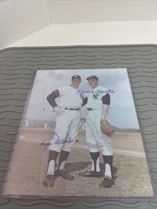 Mickey Mantle / Roger Maris Autographed Signed 8x10 Photo With