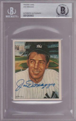 Joe Dimaggio (d.  1999) Signed 50 Years Of Yankees All - Stars 1983 Tcma Card Bas