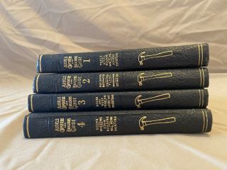 Set Of 4 Audels Carpenters And Builders Guide Reference Books,  1946 Edition