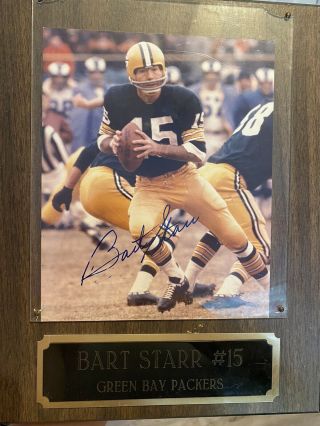 Green Bay Packers Bart Starr Hand Signed Autograph 8x10 Photograph Memorabilia