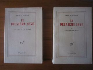 Le Deuxieme Sexe,  Simone De Beauvoir 2 Volumes 1949